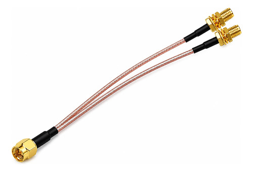 Cable Pigtail Sma Macho A 2 Sma Hembra Divisor Rg178