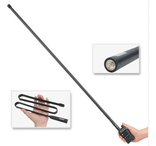 Antena Tactica Abbree Baofeng Uv9r Uv16 Vhf 48cm Uhf — imagen 4 de 4