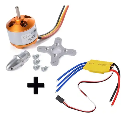 Motor Brushless 1400kv A2212 + Control Velocidad 30a Drone