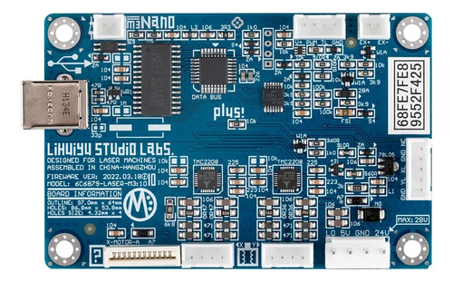 Placa Controladora M3 Plus Láser Co2 Usb No Requiere Dongle — imagen 2 de 3