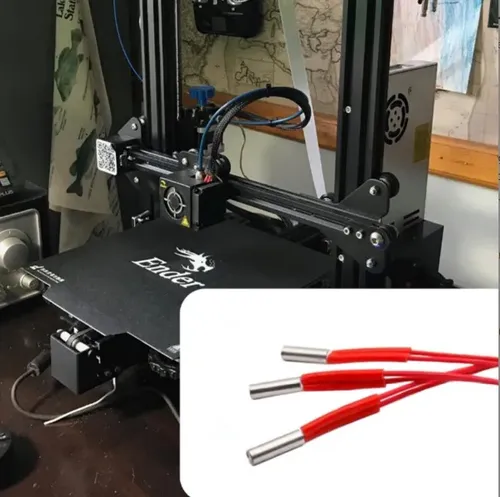 Cartucho Calefactor 12v 30w 6x20mm 1 Metro Impresora 3d — imagen 3 de 3