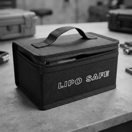 Bolsa Ignífuga Para Baterías Lipo Anti Fuego 18,5x11x8,5cm Gris — imagen 5 de 6