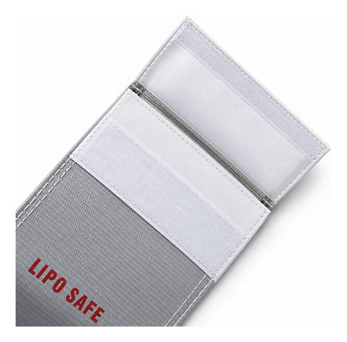 Bolsa Ignífuga Baterías Lipo 10x20 Seguridad Antifuego Rc Negro — imagen 4 de 7