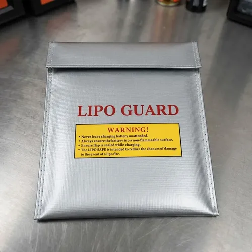 Bolsa Ignífuga 18x23 Baterías Lipo Documentos Dinero Dólares Gris — imagen 3 de 6