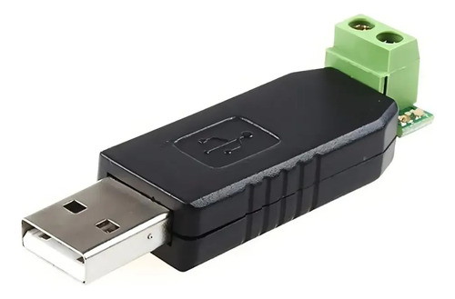 Convertidor Adaptador Usb A Rs485 Convertidor Serial Negro