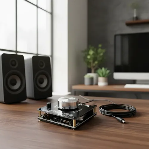 Amplificador De Audio Estéreo 2x30w Con Bluetooth, Aux Y Usb Negro 60 W — imagen 4 de 7