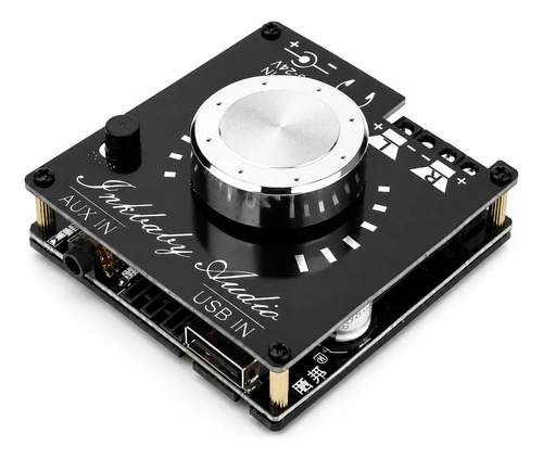 Amplificador De Audio Estéreo 2x30w Con Bluetooth, Aux Y Usb Negro 60 W — imagen 5 de 7