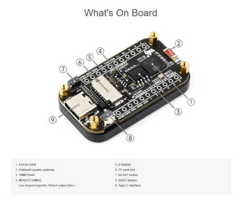 Esp32-s3 Touch Lcd 1.47 Placa Desarrollo Wifi Bluetooth — imagen 5 de 8