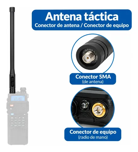 Antena Tactica Baofeng Ar-152 Sma Hembra Vhf Uhf Uv-5r 25cm — imagen 4 de 5