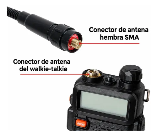 Antena Flexible 23,5cm Sma Hembra Para Baofeng Uv-5r Ar-152 — imagen 3 de 7