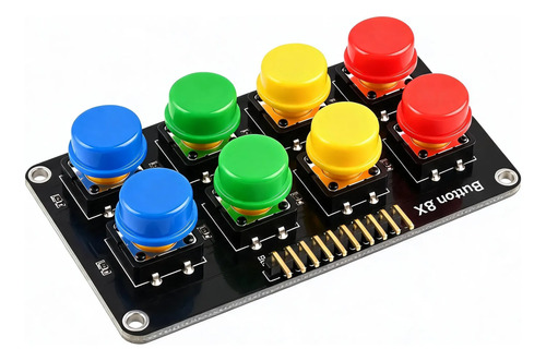 Módulo 8 Botones Pulsadores 4 Gamer Control Arduino Esp32
