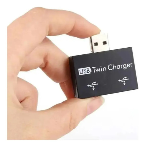 Divisor Usb 2 Puertos Cargador Doble Twin Charger 2.0 — imagen 2 de 5