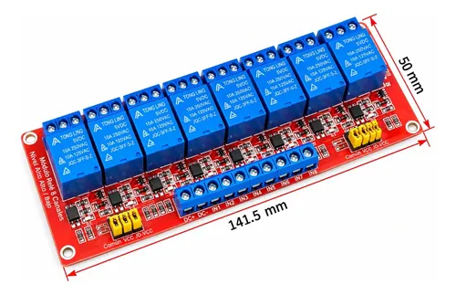Modulo Rele 8 Canales 5v Optoacoplado Arduino Esp32 10a — imagen 4 de 4