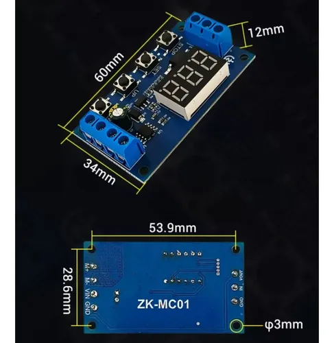 Controlador Motor Dc Avance Retroceso Cíclico Npn 50w — imagen 6 de 11