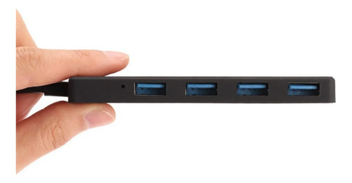 Hub Usb 3.0 De Alta Velocidad 4 Puertos Externos Perifericos Negro — imagen 6 de 8