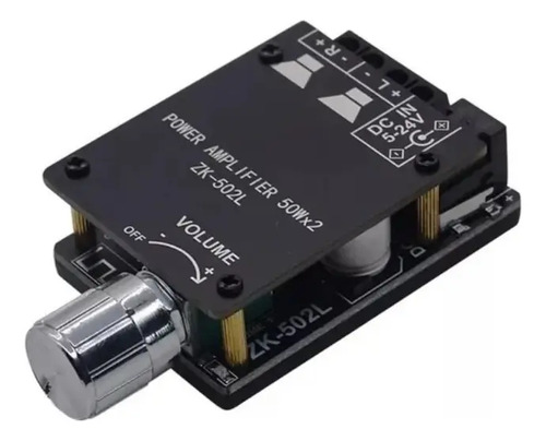 Mini Amplificador 100w Rms 50w+50w Bluetooth Placa Modulo Negro 100 W — imagen 2 de 5