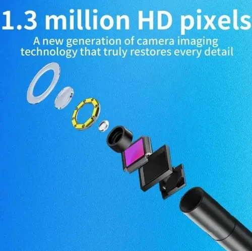 Camara Sonda Endoscopio Para iPhone 2 Metro 8mm Boroscopio — imagen 6 de 9