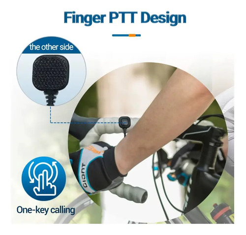 Auricular Microfono Ptt Para Handy Kenwood Baofeng Uv5r Uv82 — imagen 7 de 9