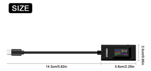 Tester Usb Tipo C Voltimetro Amperimetro Usb Doctor Digital — imagen 2 de 6