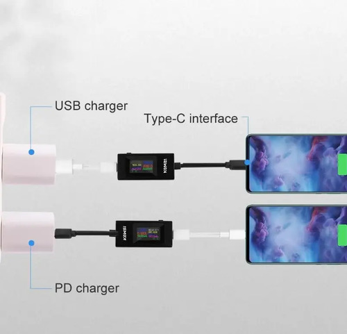 Tester Usb Tipo C Voltimetro Amperimetro Usb Doctor Digital — imagen 6 de 6