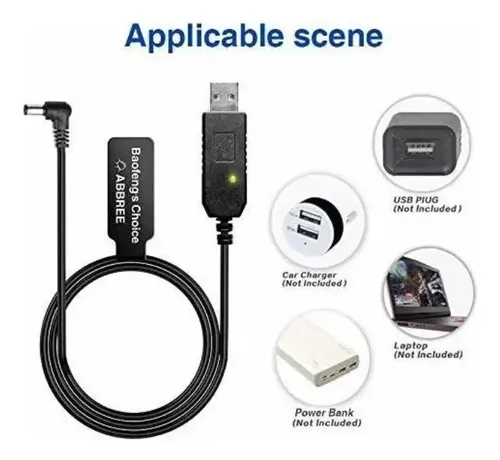 Cable Usb Para Baterias Larga Duracion Baofeng Uv-5r Uv-82 — imagen 3 de 8
