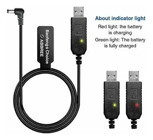 Cable Usb Para Baterias Larga Duracion Baofeng Uv-5r Uv-82 — imagen 6 de 8