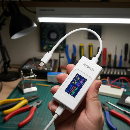 Tester Usb Tipo C Voltimetro Amperimetro Usb Doctor Celular