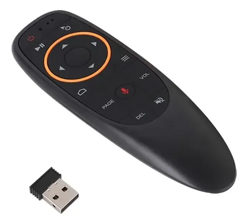 Control Remoto Tv Air Mouse Con Voz Y Retroiluminacion S10 Negro