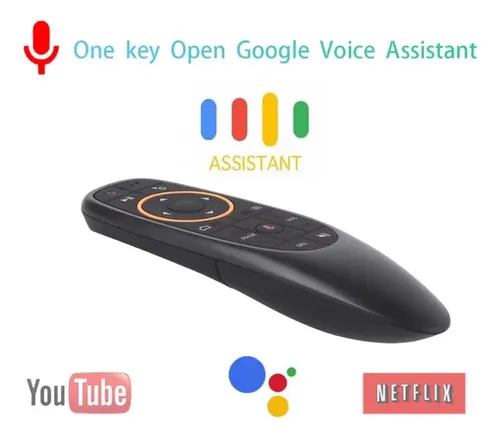 Control Remoto Tv Air Mouse Con Voz Y Retroiluminacion S10 Negro — imagen 2 de 8