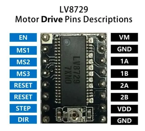 Driver Lv8729 Motor Pap Impresora 3d Prusa Silencioso Arduin — imagen 2 de 5