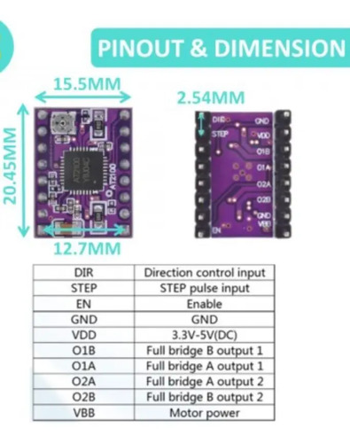 Driver Motor Paso A Paso At2100 Compatible Tmc2208 3d — imagen 3 de 4