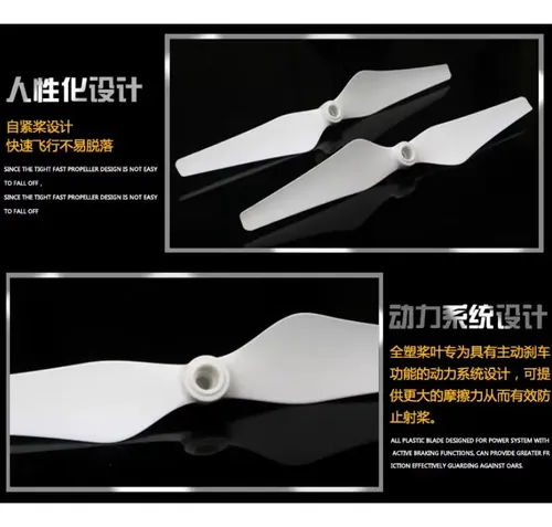 Kit 4 Helices Autoblocantes 9450 Drone F450 F550 2212/2216 Negro — imagen 4 de 4