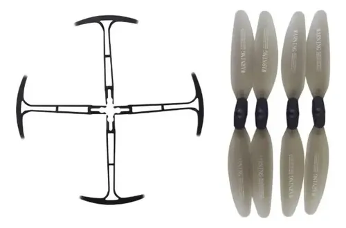 Helices Drone D65 Syma X500 X30 Z6 Fpv Holy Stone Hs175 Blanco — imagen 3 de 4