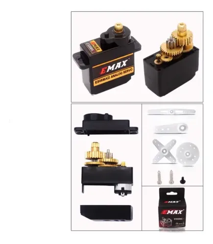 Servo Analogico Emax Es08ma Radiocontrol Arduino Metalico — imagen 3 de 4
