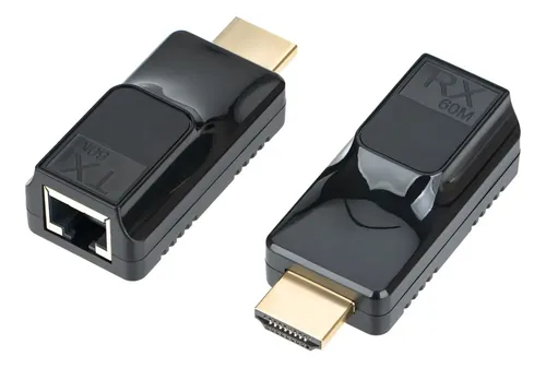 Extensor Hdmi Por Cable De Red Rj45 Cat5e Cat6 1080p Full Hd