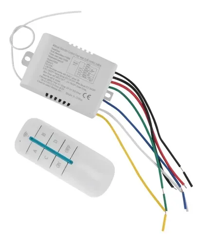 Interruptor Receptor Inalambrico 220v 4 Canales + 1 Control Blanco — imagen 8 de 9