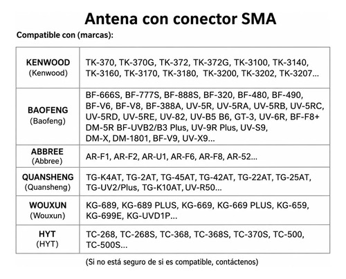 Antena Para Handy Baofeng Abbree Ar-771 Vhf Uhf Radio — imagen 5 de 10