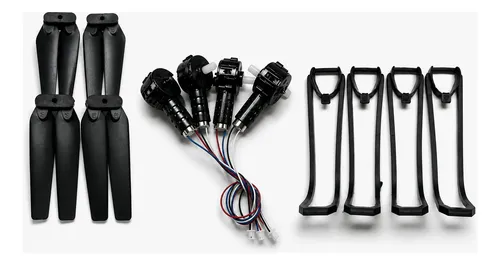 Kit 4 Motores + 4 Helices + 4 Protectores De Helice Para E88