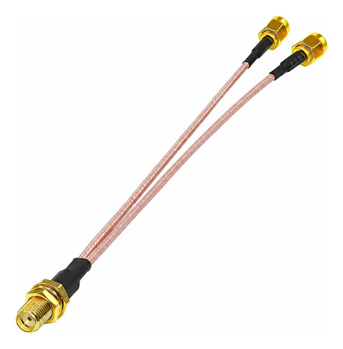 Cable Pigtail Sma Hembra A 2 Sma Macho Divisor Rg178