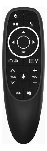 Control Remoto Tv Mouse Con Voz Retroiluminacion Giroscopio Negro