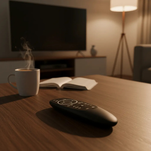 Control Remoto Tv Mouse Con Voz Retroiluminacion Giroscopio Negro — imagen 3 de 4