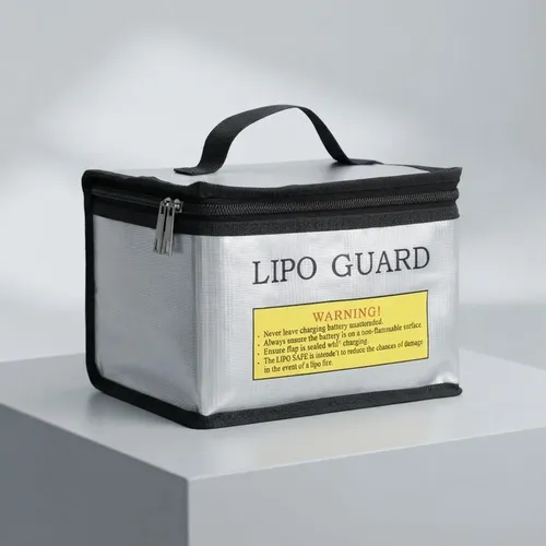 Bolsa Ignífuga Avion Grande Para Baterías Lipo 215x165x145 Gris — imagen 5 de 6