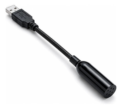 Micrófono Usb Dm-hd29 Con Cable Para Pc Streaming Karaoke Negro