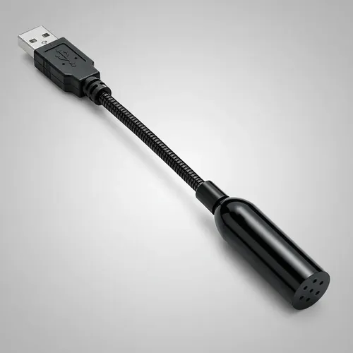 Micrófono Usb Dm-hd29 Con Cable Para Pc Streaming Karaoke Negro — imagen 2 de 5