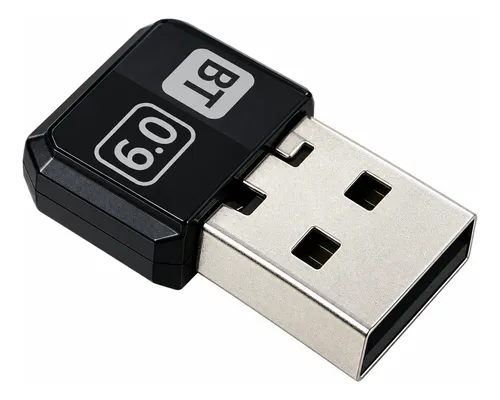 Adaptador Usb Bluetooth 6.0 Dongle Inalámbrico Tv Pc Negro — imagen 2 de 3