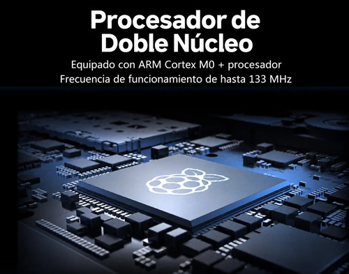 Placa Rp2040 Con Pantalla Desarrollo Usb-c Raspberry Pi Pico — imagen 5 de 7