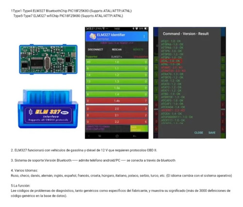 Escaner Automotriz Elm327 Bluetooth V1.5 Obd2 Obdii Scanner — imagen 3 de 4