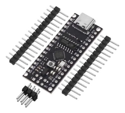 Placa Nano Atmega328p Microcontrolador Puerto Usb Tipo C