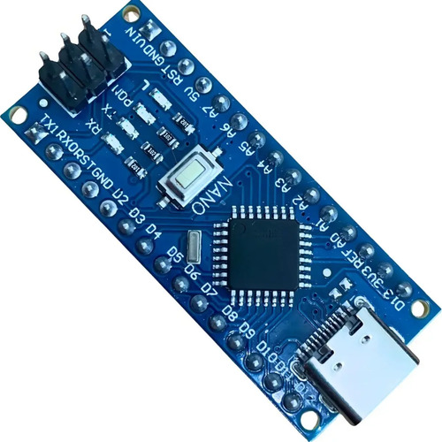 Placa Nano Atmega328p Microcontrolador Puerto Usb Tipo C — imagen 7 de 8