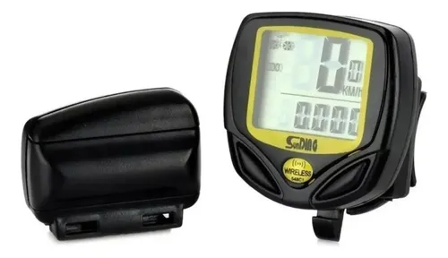 Velocímetro Inalámbrico Bicicleta 15 Funciones Color Negro/amarillo — imagen 2 de 3